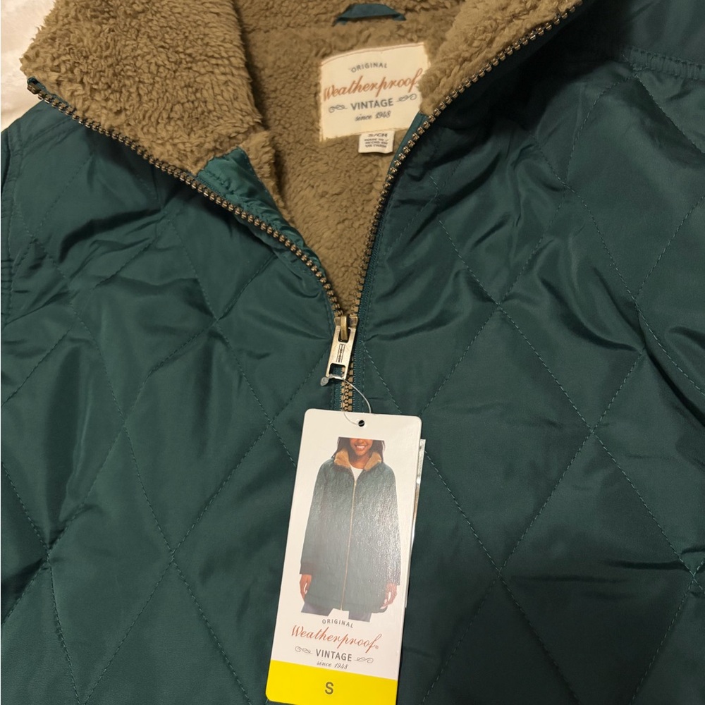 Weatherproof women’s small Vintage Teal Quilted Jacket
